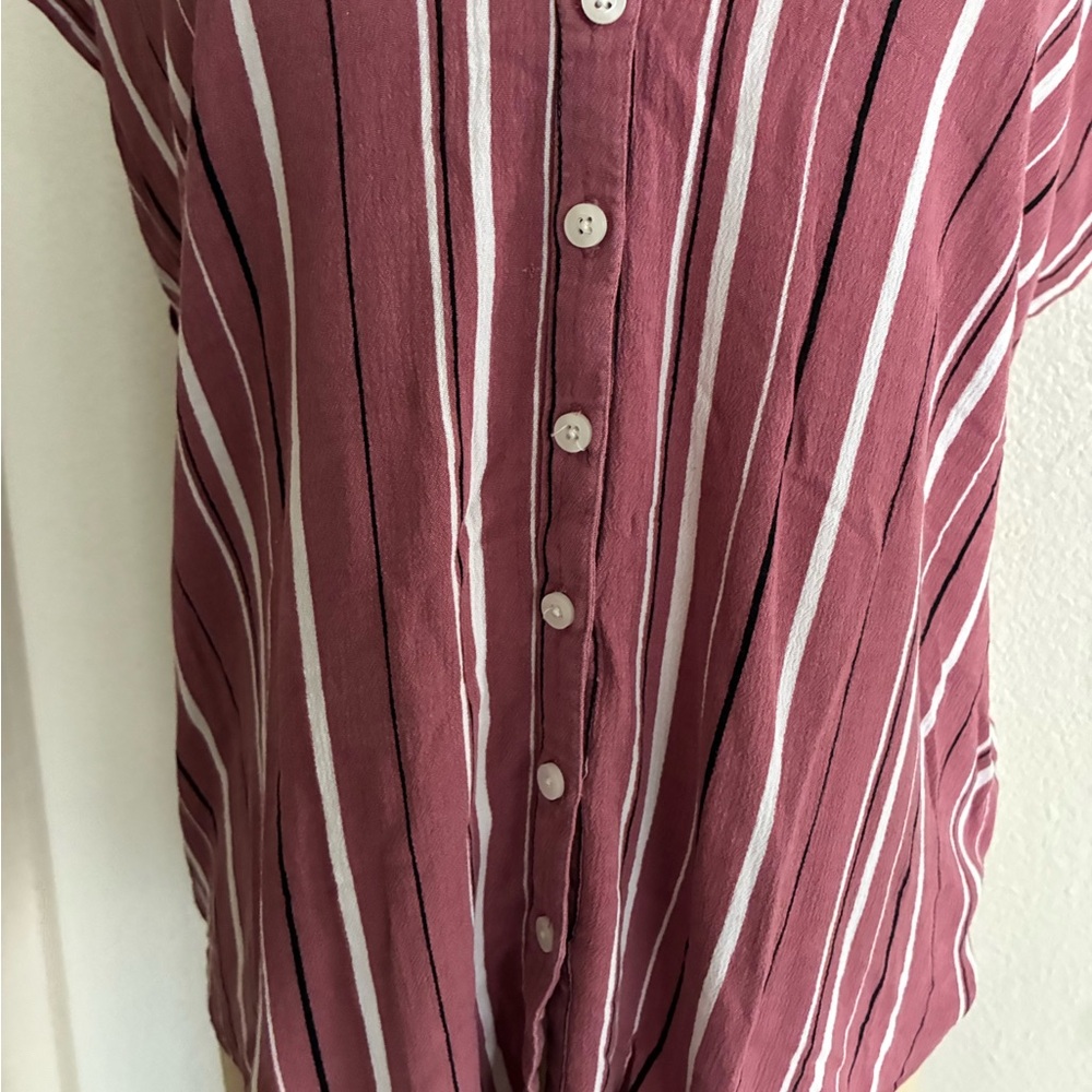 Torrid Striped Button Down - image 3